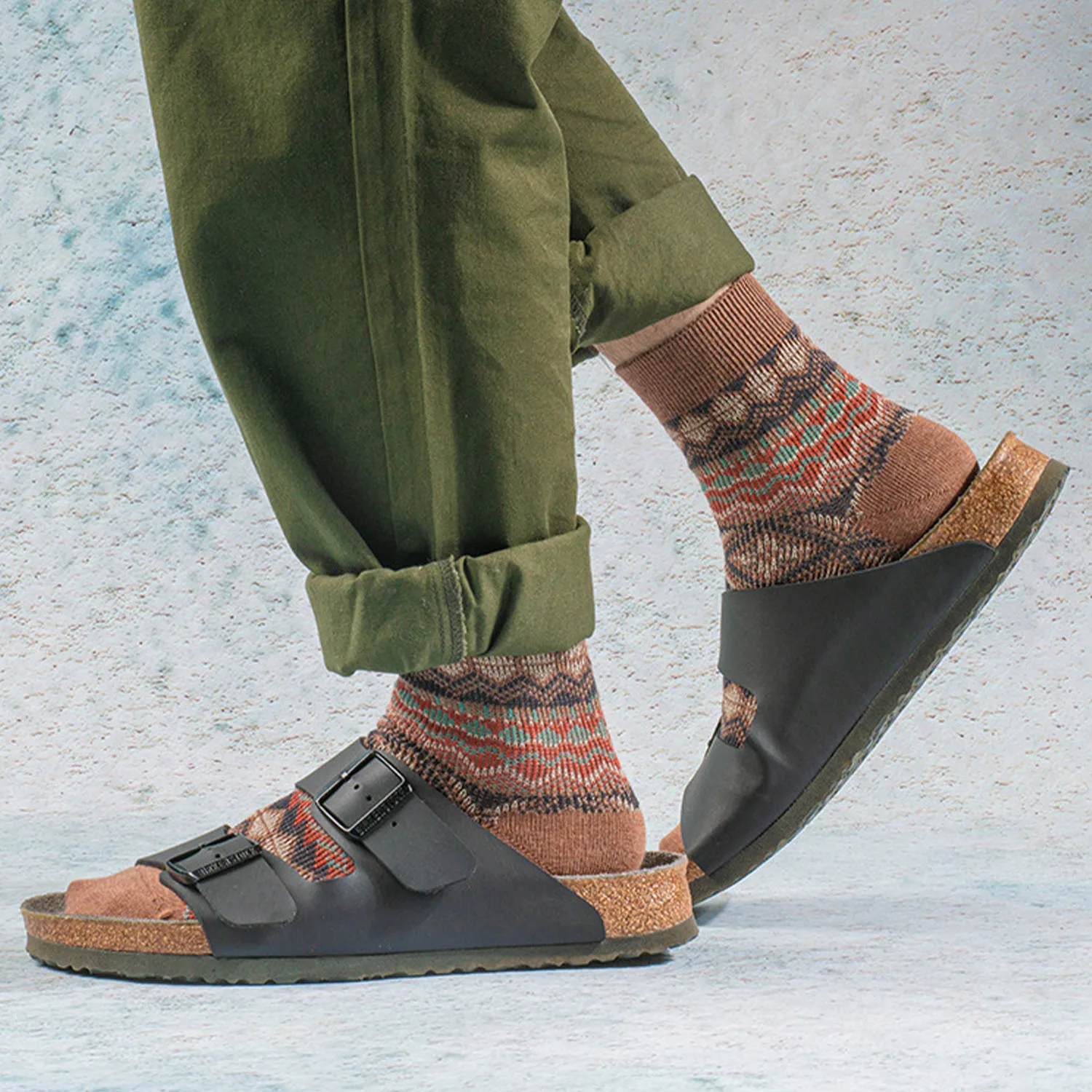 10Pcs Spring Summer New Men Seamless Combed Cotton Retro Ethnic Double Yarn Trendy Soft Breathable Daily Sports Ankle Socks