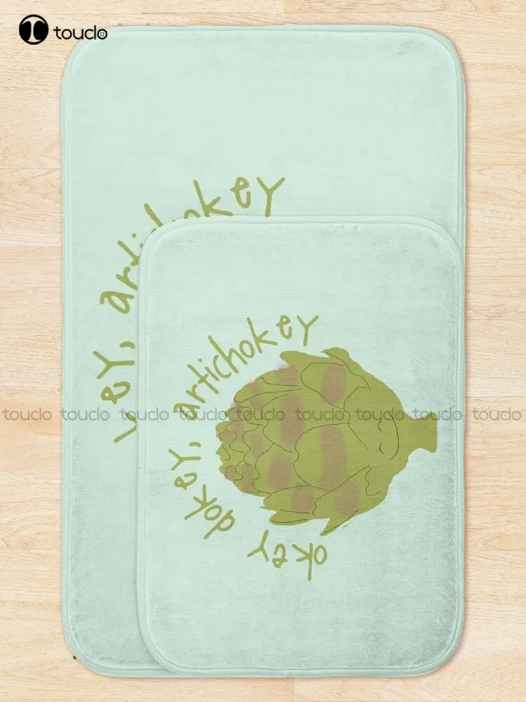 Okey Dokey Artichokey Bath Mat Trendy Bath Rug Games Bathrug