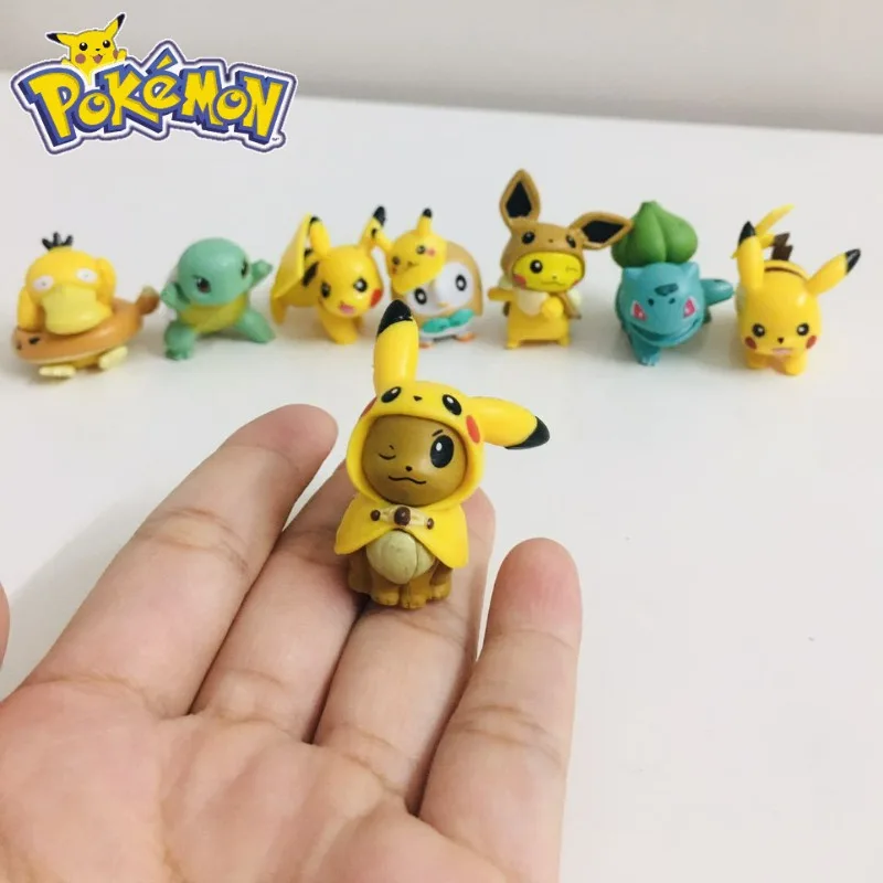 

8pcs/set Cute Pokemon Anime Figure Doll Model Party Decorations Action Figure Christmas Gift Items for Children Party Toys