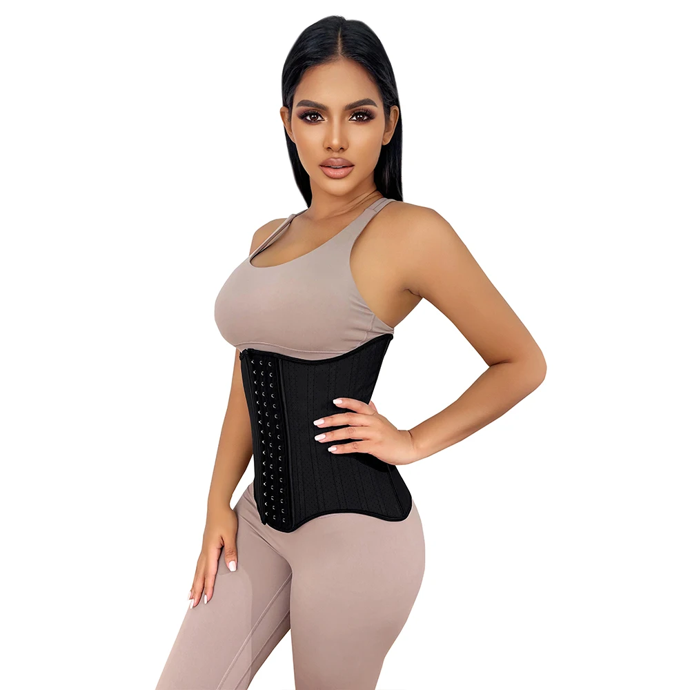 Perforated Latex Waist Trainer Tight Band Slim Figure Manager Waist 25 Steel Boned Abdominal Band