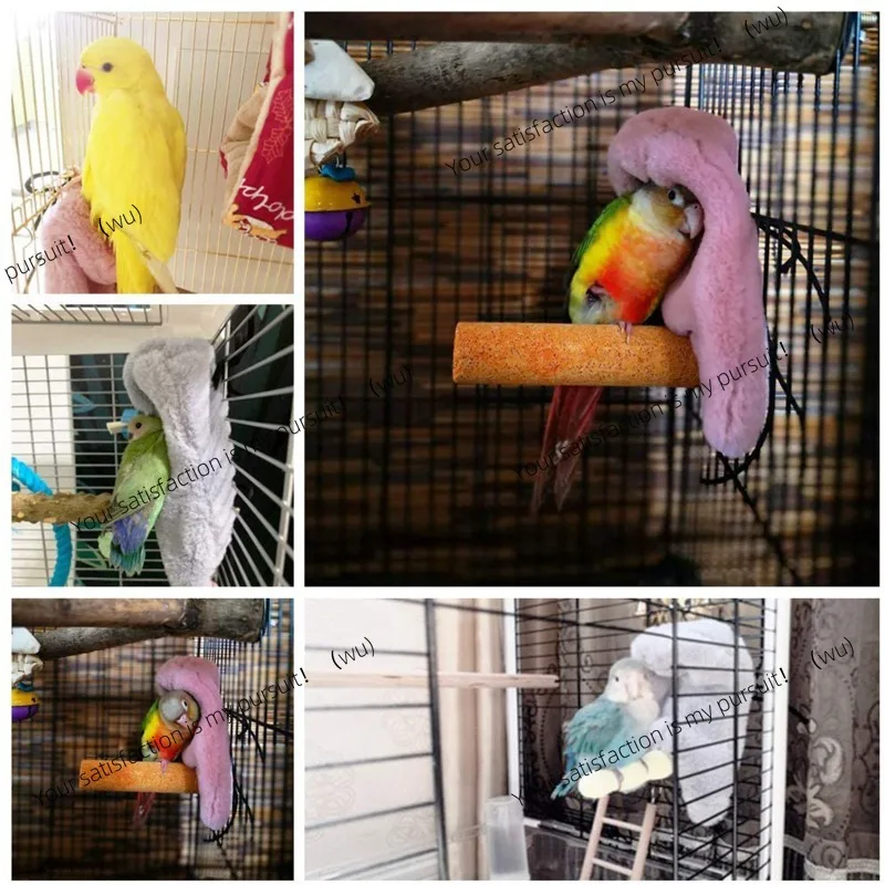 Winter warm bird shawl nest corner, parrot blanket, pet small animal hanging tent cage decoration