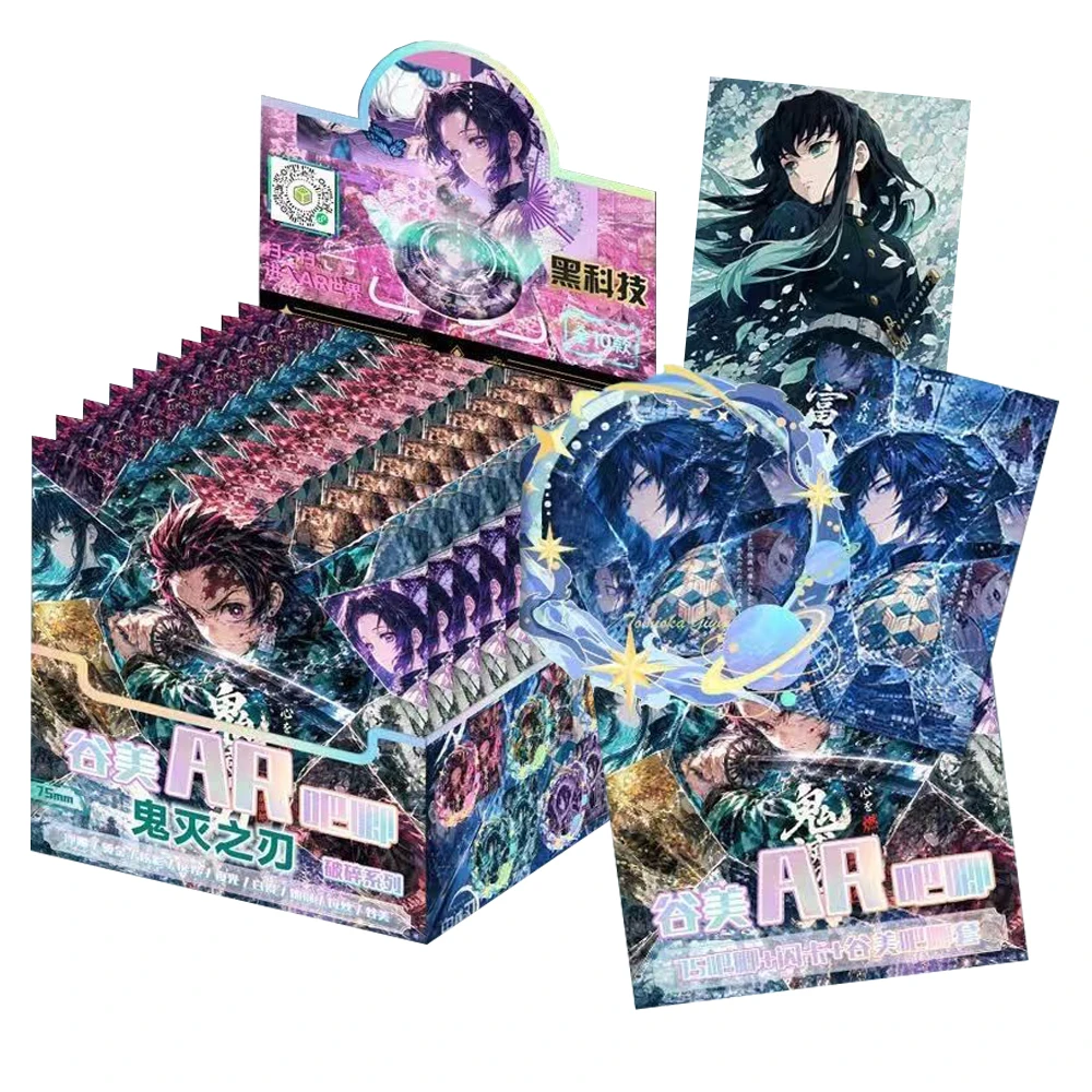 

Demon Slayer Collection Flash Card Kochou Shinobu Kanroji Mitsuri Visual Exquisite Art Creative AR Design Badge Anime Peripheral