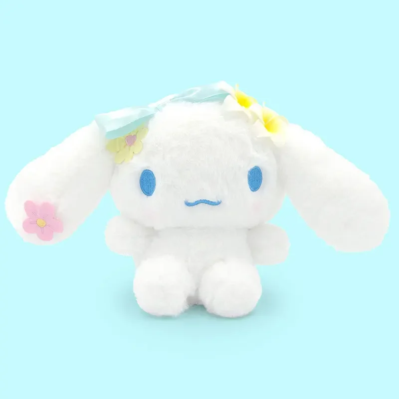 

Sanrio Flower Series Hello Kitty Pom Pom Purin Pochacco Cinnamoroll Cute Cartoon Plush Toy Soft Doll Children Birthday Gifts