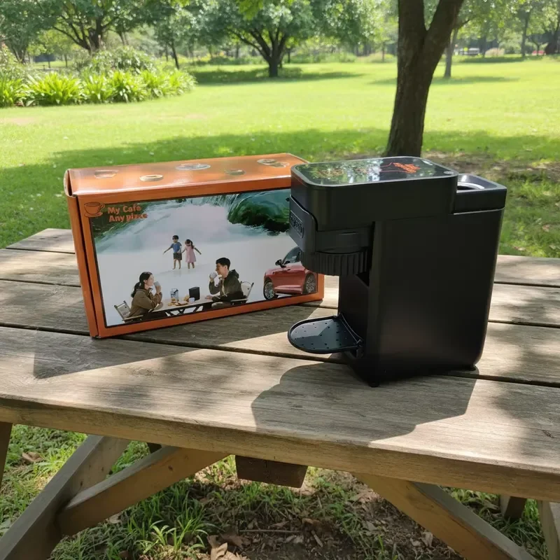 Wholesale Cheap Outdoor Camping Coffee Machine 4 in 1 Compatible with Large & Ground Coffee, Portable Espresso