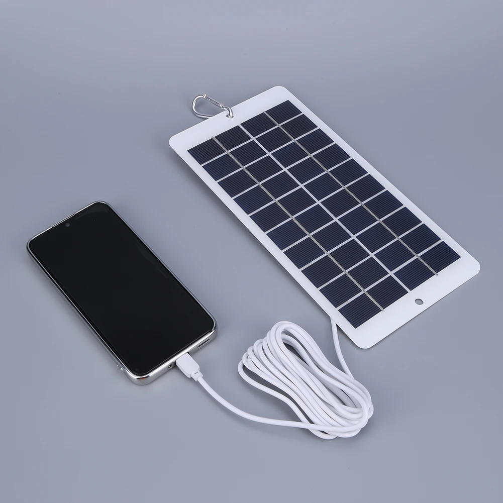 20W 5V Solar Panel Charger Type-C Battery Charger Solar Panel Mobile Power Supply Lightweight for Doorbell  Monitoring