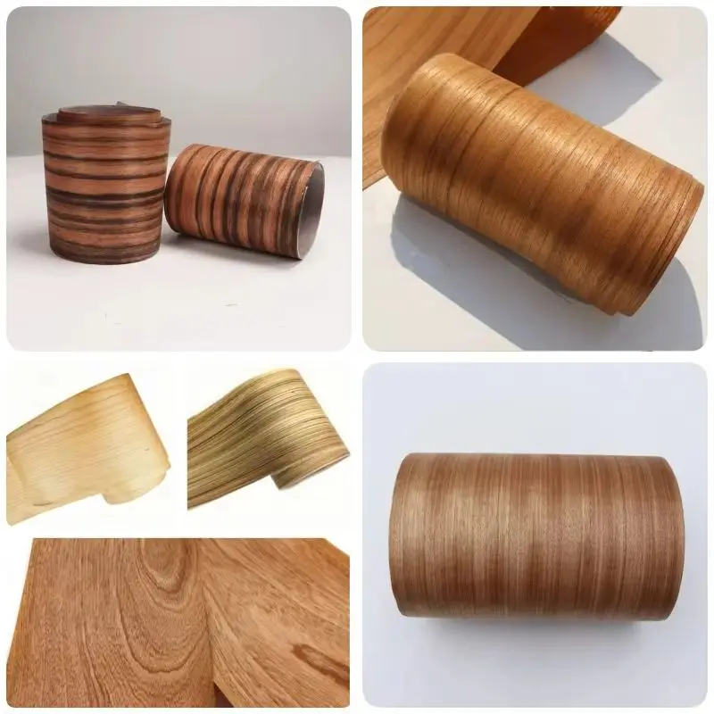 Natural Teak Straight Grain Wood Veneer Ebony Veneer Zebra Wood for Furniture Cabinet Decor Woodwork DIY Panels L: 250X13cm