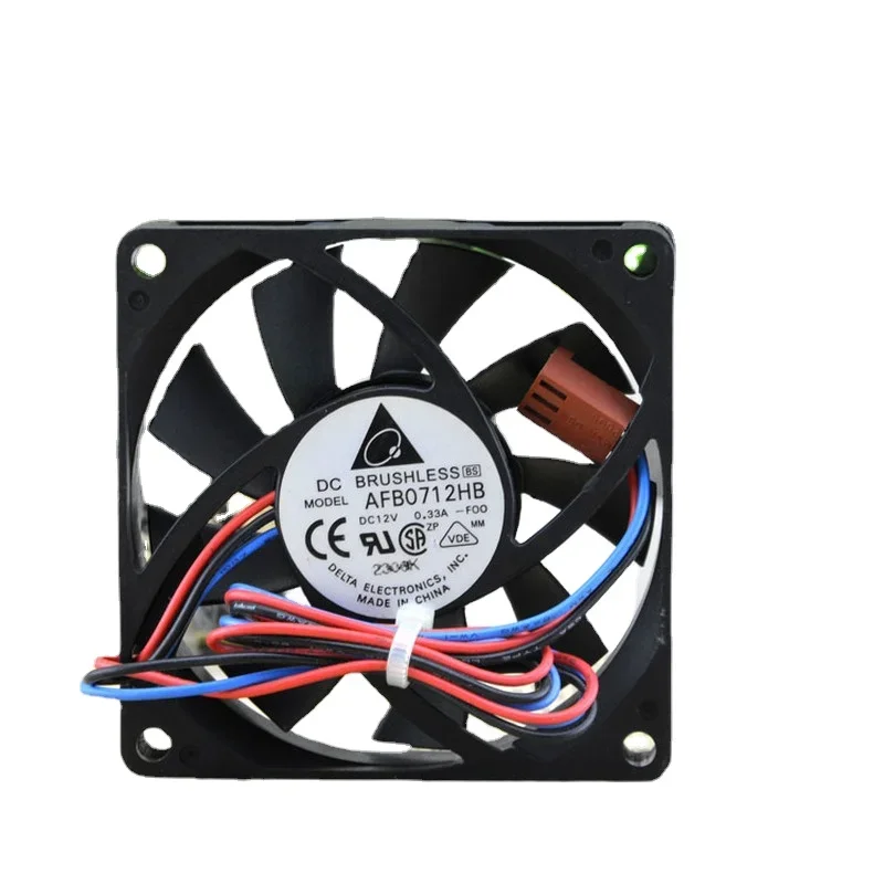 

New Fan For Delta AFB0712HB DC12V 0.33A Chassis Double Ball Fan 7CM 7015 70x70x15mm