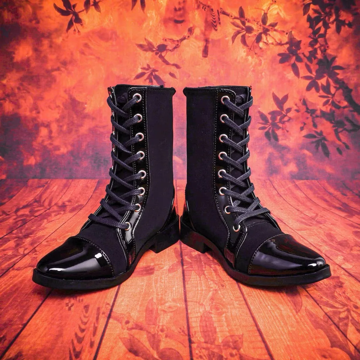 1/3 scale BJD SD doll shoes Goth boots for BJD SD13 SD17 SSDF strong Uncle foot 10.5cm doll,Not included doll and other A0642