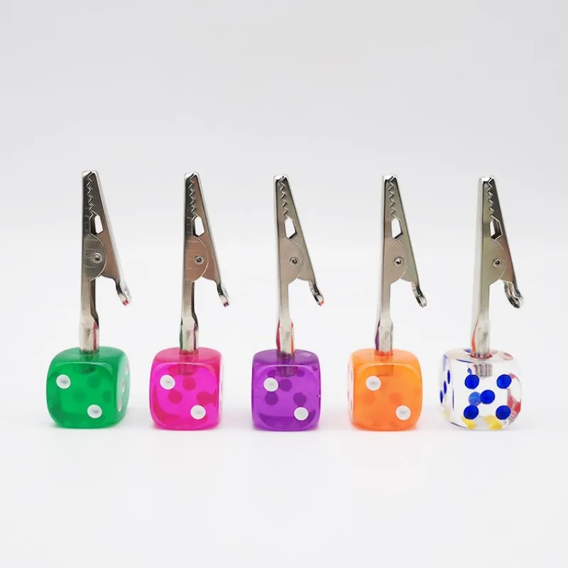 New Dice Design Clip Holder ATM Card Hand Rack Nail Grippers for Fashion Women/Man Handmade Rhinestones