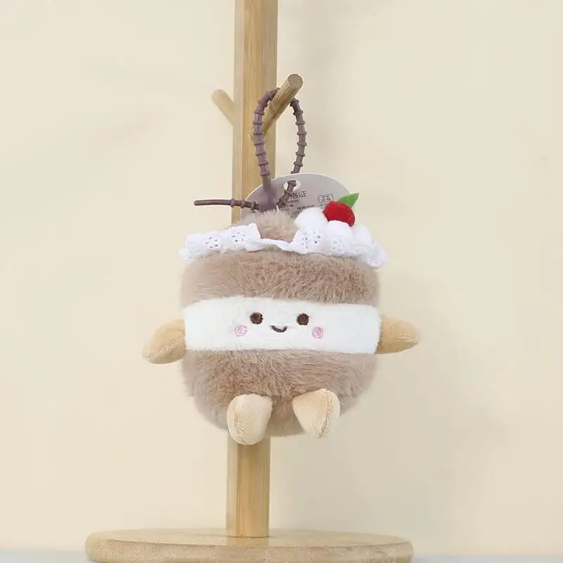 พวงกุญแจตุ๊กตาเค้กวันเกิดน่ารัก 1 ชิ้น ของเล่นตุ๊กตาเค้กการ์ตูนสุดสร้างสรรค์ ของตกแต่งกระเป๋าเป้สุดฮา ของขวัญวันเกิด