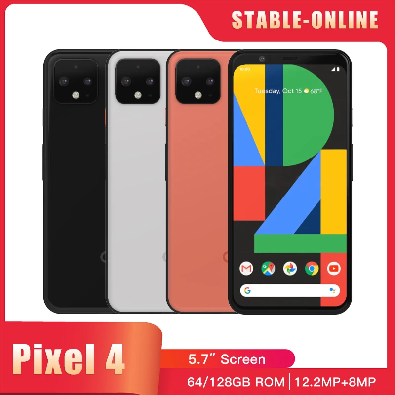 Google Pixel 4 4G LTE Mobile Phone Face ID 5.7