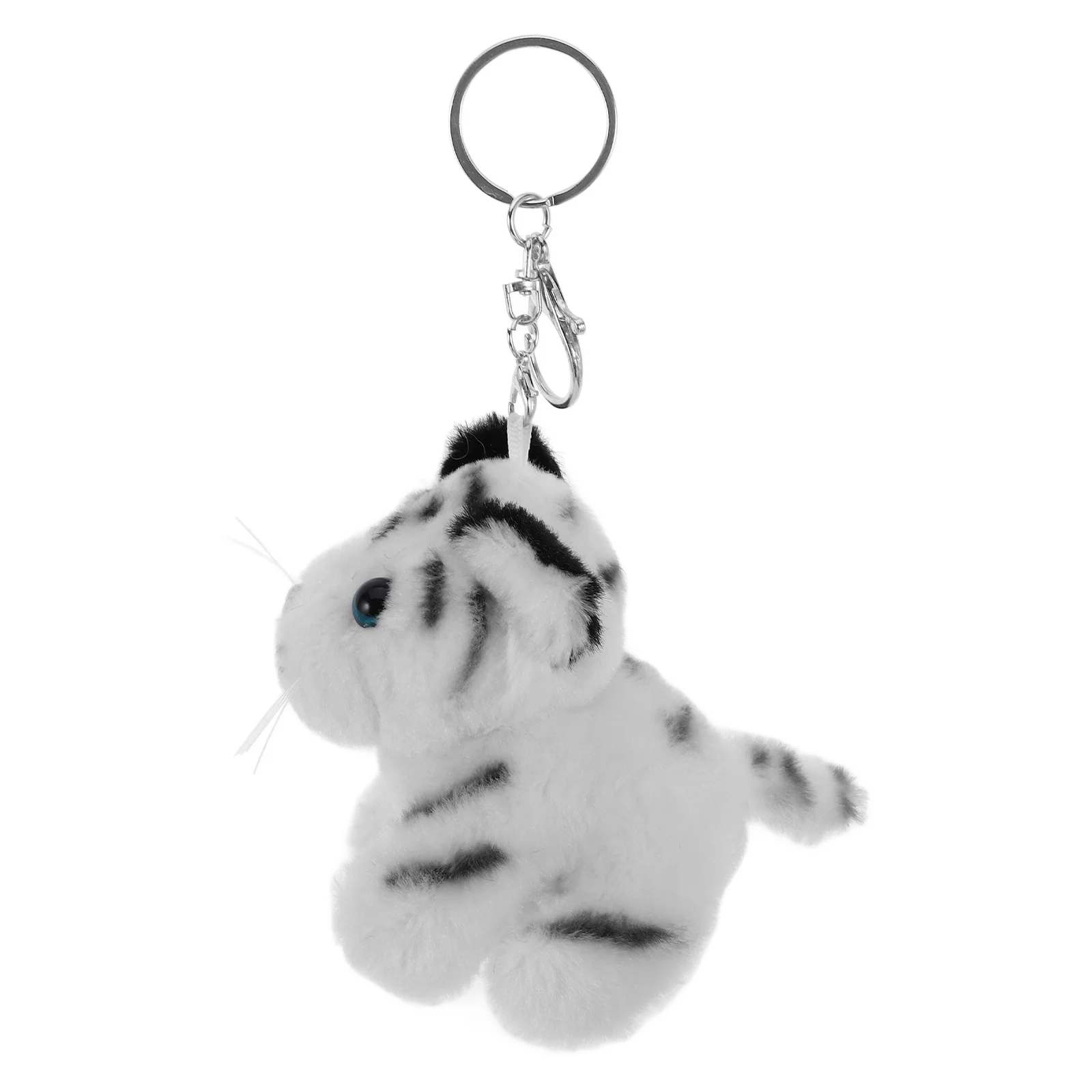 Simpatico portachiavi realistico con mini ciondolo animale per zaino per bambini, regalo souvenir per ragazze e ragazzi, portachiavi carini