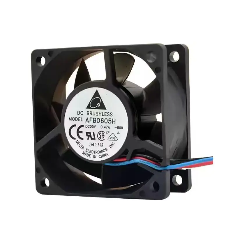 Original For Delta AFB0605H 5V 0.47A R00 6025 60mm Dual Ball Bearing DC Brushless Cooling Fan Projector Router Radiator Cooler