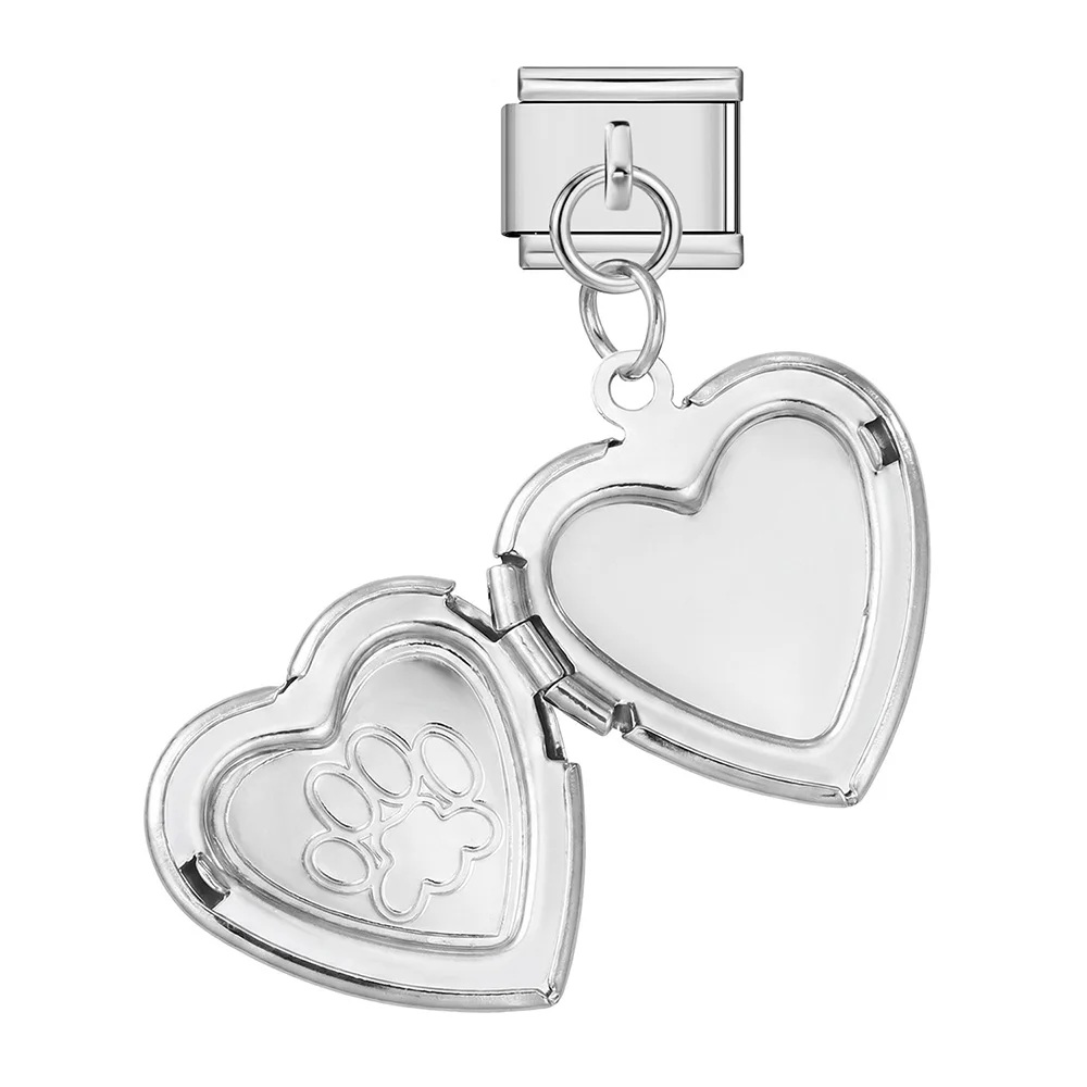 Offener Hochzeitstag-Anhänger aus Edelstahl, italienischer Charm-Anhänger, passend für 9mm Armbänder, DIY-Perlen-Schmuck für Damen und Herren, Geschenk – Detail 12