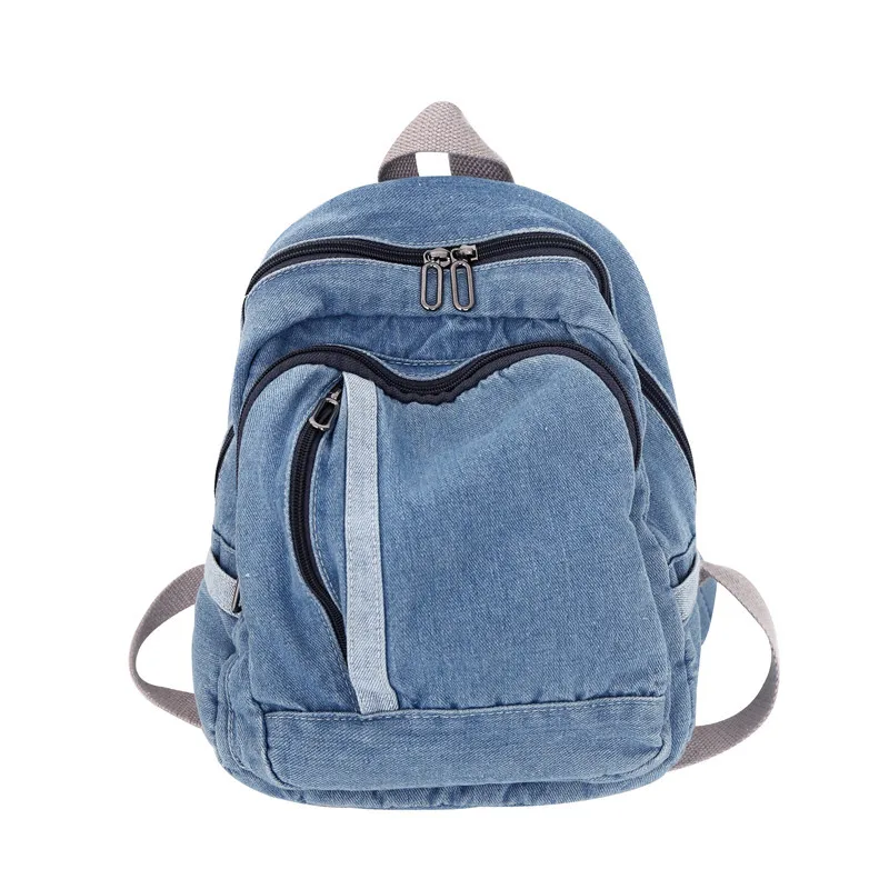 Fashion Jean Blue Men\'s And Women\'s Backpack Mini Shoulder Bag For Man 2022 Leisure Denim Designer Travel Female Small Backpack