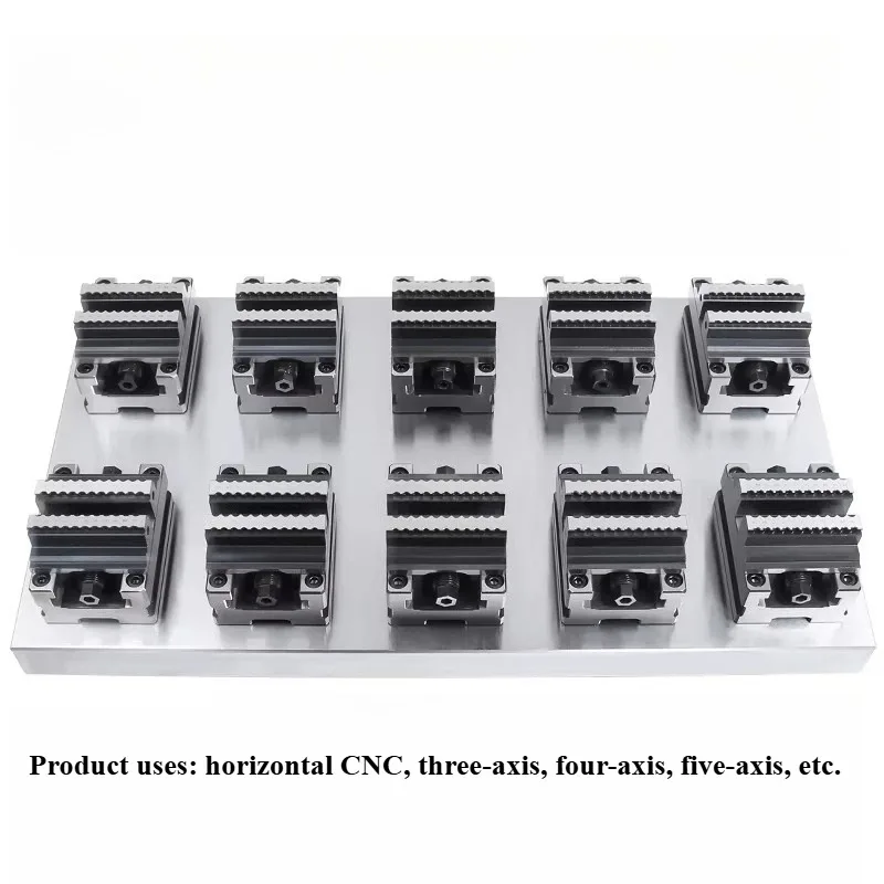 ZY60-80 ZY70-100 Self Centering CNC Vise Fixture Turntable Fixture CNC Pliers Machining Center Concentric Flat Pliers Clamp