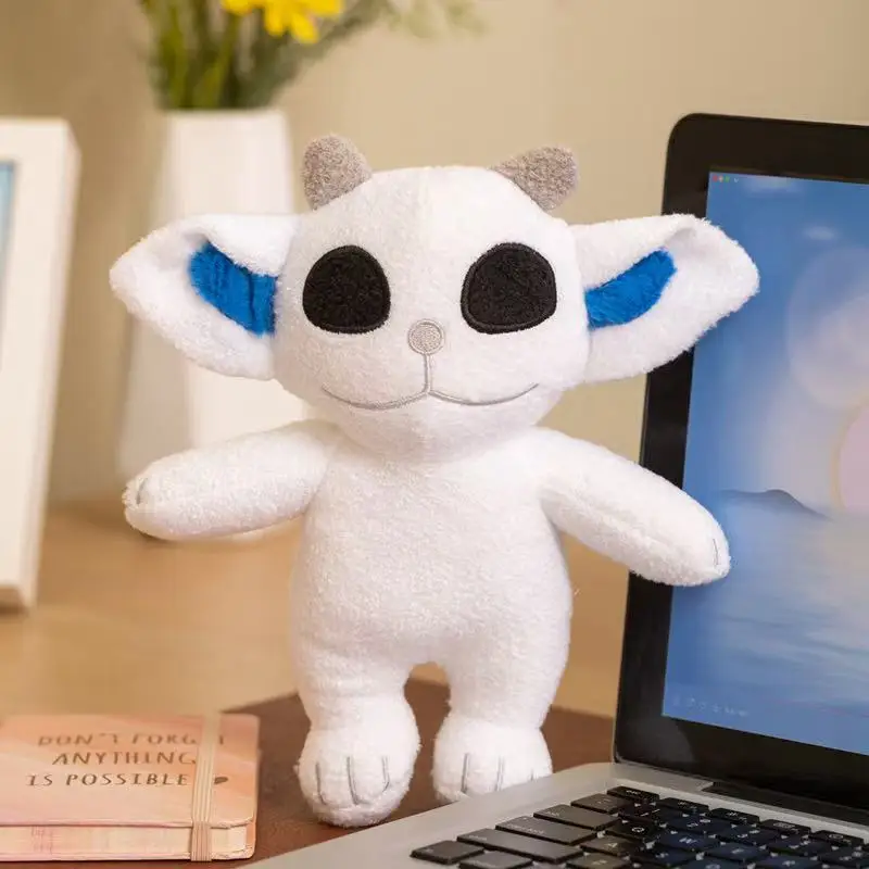 Latest Cross Border White Cat Pilot Doll Kawaii Stuffed Plush Toy Doll Cartoon Anime Cute Soothing Healing Gift Doll for Friends