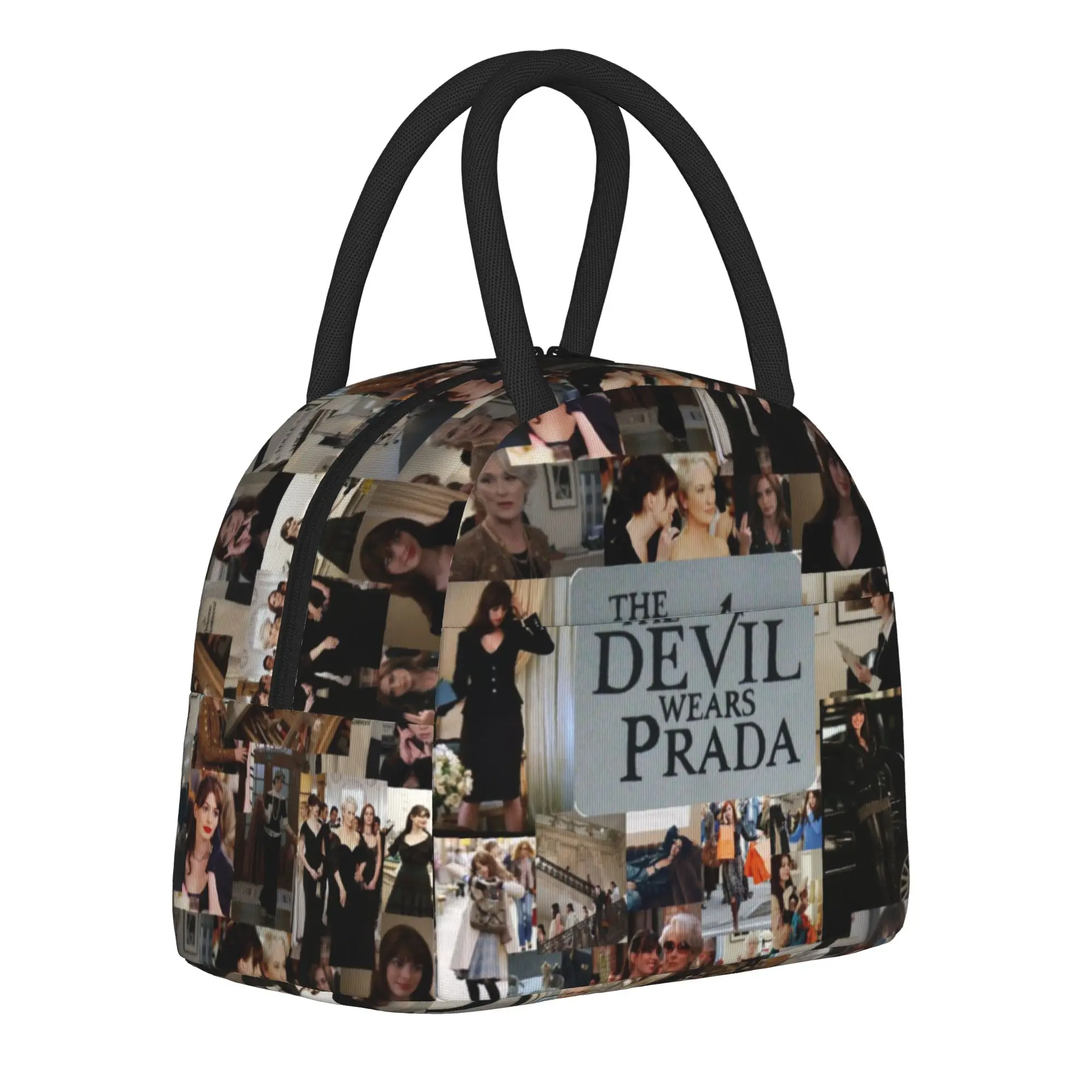 the devil wears pradas 2 Accessories Insulated Lunch Bag For School Office  Food Container Reusable Cooler Thermal Bento Box
