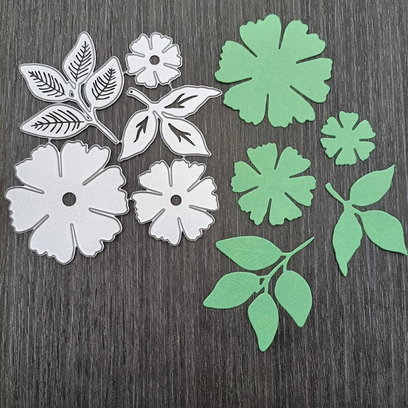 2022 New Flowers Metal Cutting Dies DIY Scrapbooking Embossing Paper Photo Frame Stamps Crafts Template Mould Stencils