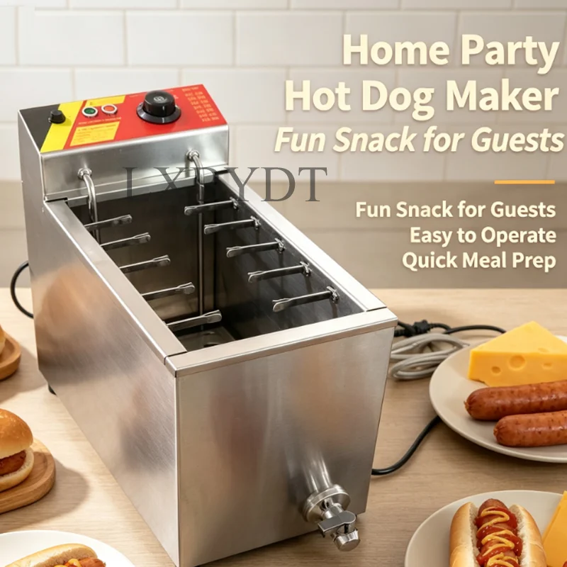 Máquina para Hacer Hot Dogs con Queso, Freidora de Hot Dogs de Maíz para Cocina