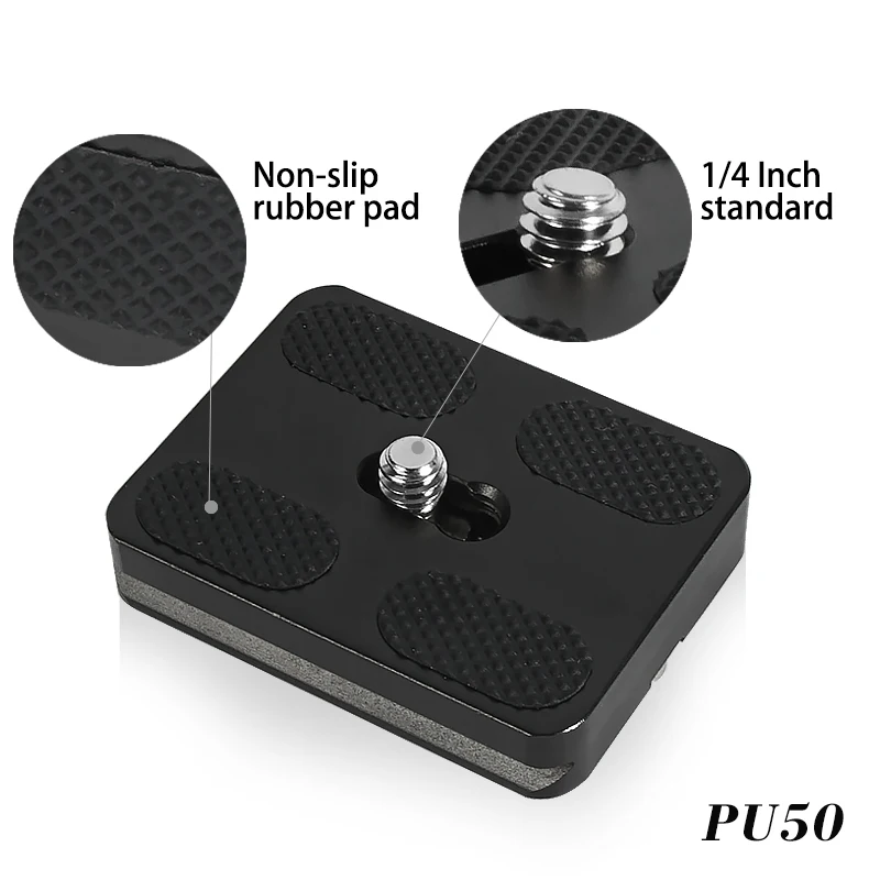 BEXIN QR-50S مربع المشبك لوحة محول مع Gradienter الإفراج السريع لوحة ل كرة ثلاثية رئيس Arca السويسري RRS Wimberley