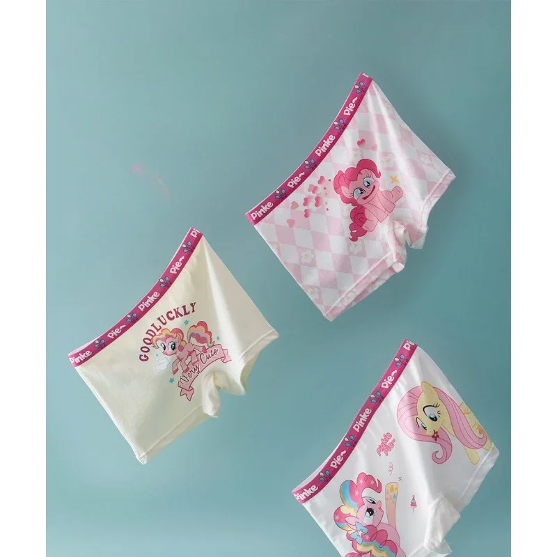 4pcs My Cartoon Little Pony Pattern Printed Children Cotton Underpants Cute Comfortable Breathable Briefs Kids Birthday Gifts