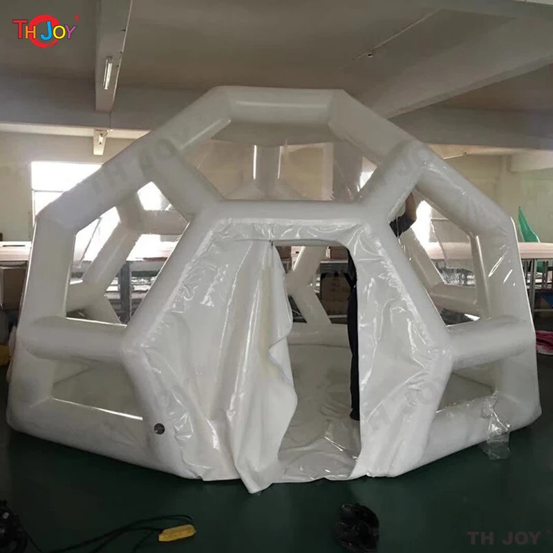 3/4/5m Football Structure Inflatable Bubble Lodge Tent Hotel Room Large Luxury Igloo Dome casa de campaña,Inflatable Garden Tent