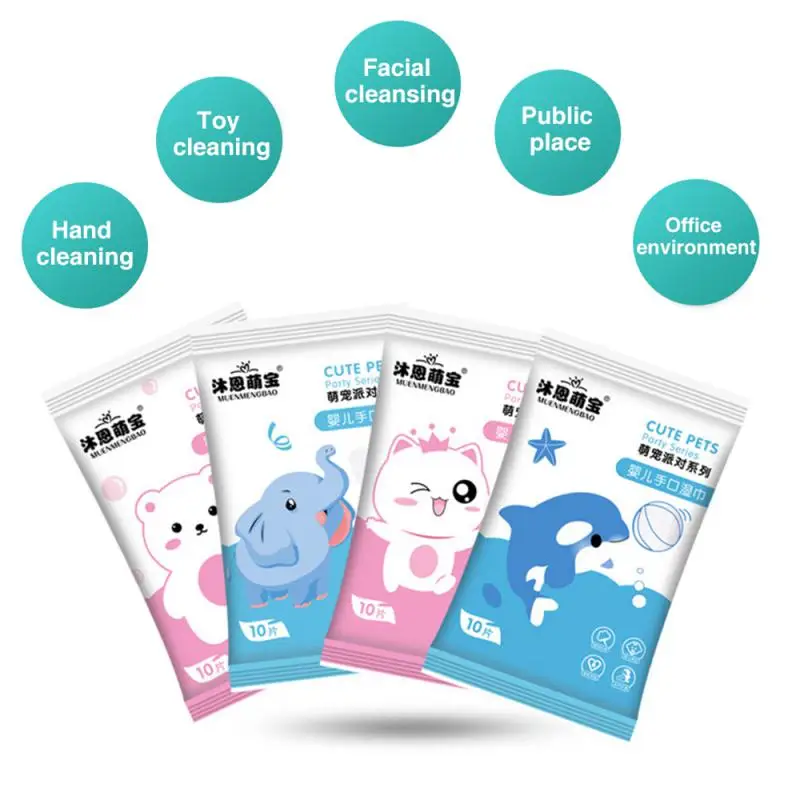 /1Bag Wet Wipes Extractable Portable Small Bag Wet Wipes Disposable Wet Wipes Maternal And Child Shop Supermarket Gifts