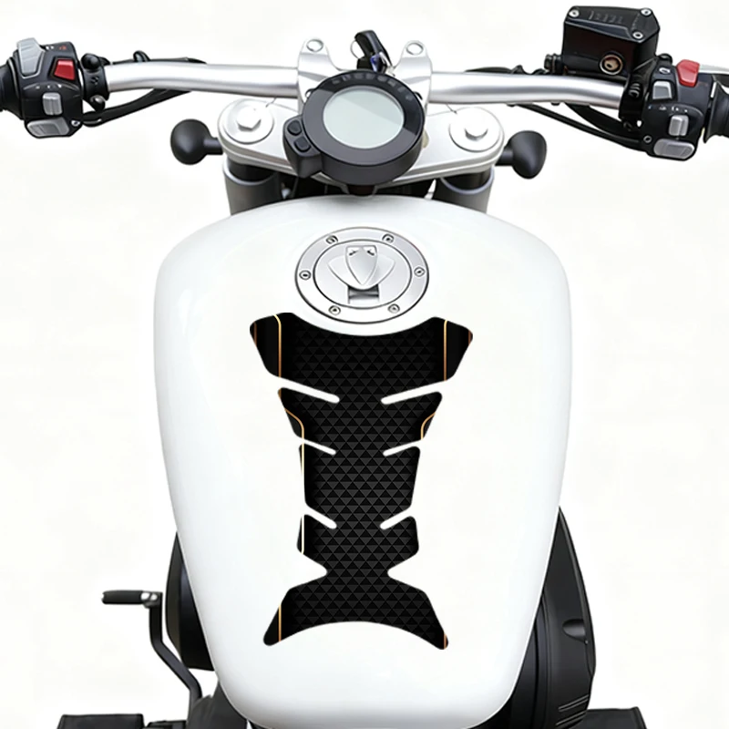 

2 pieces per set motorcycle fueltankstickerBlackand Gold Geometric Pattern Anti-scratch film material protection sticker vinyl