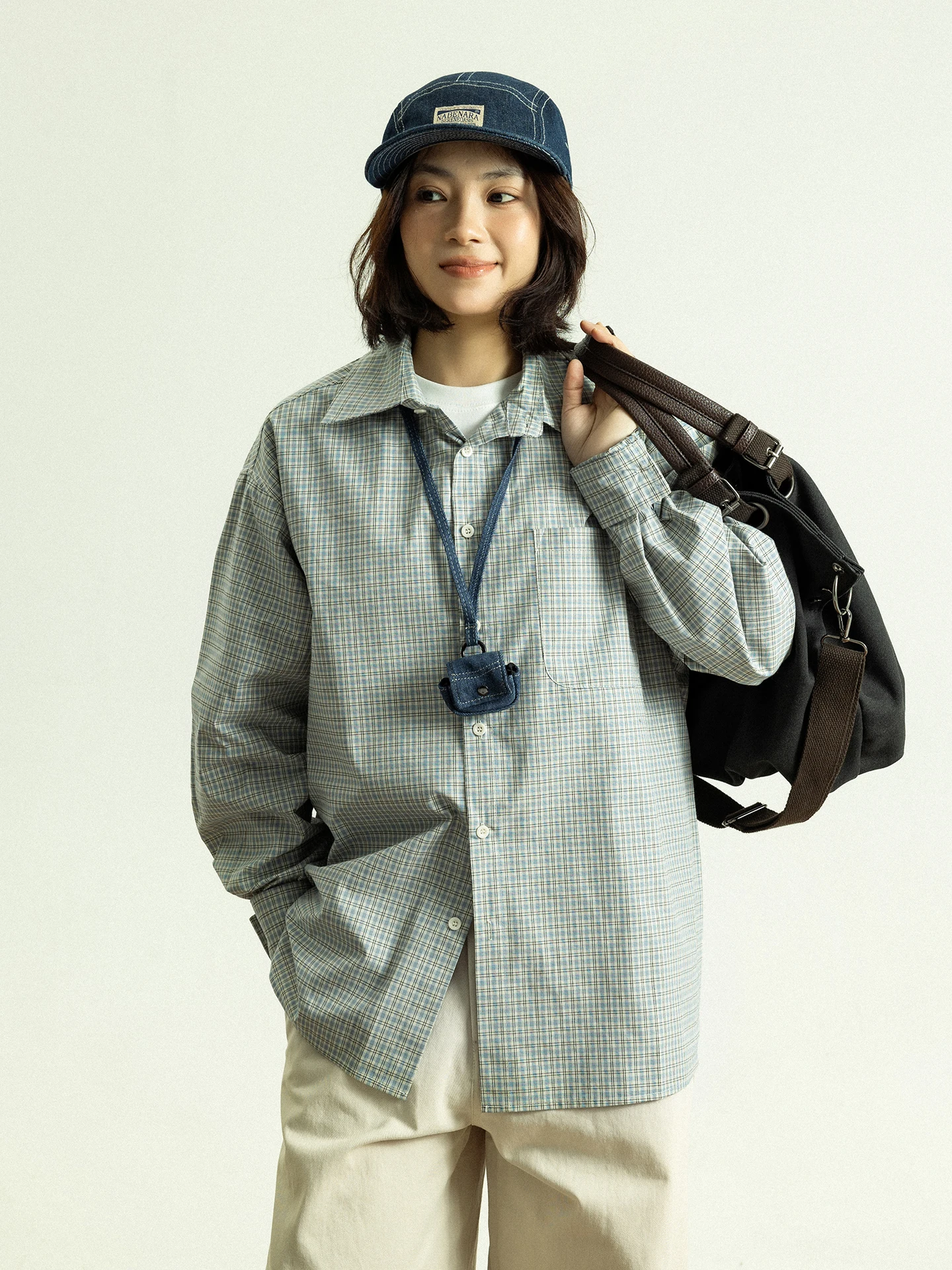 

Мужская свободная повседневная рубашка GoodNorth в клетку, винтажный стиль, с длинным рукавом, из хлопка, весенняя мода, комфортная посадка, классический клетчатый топ