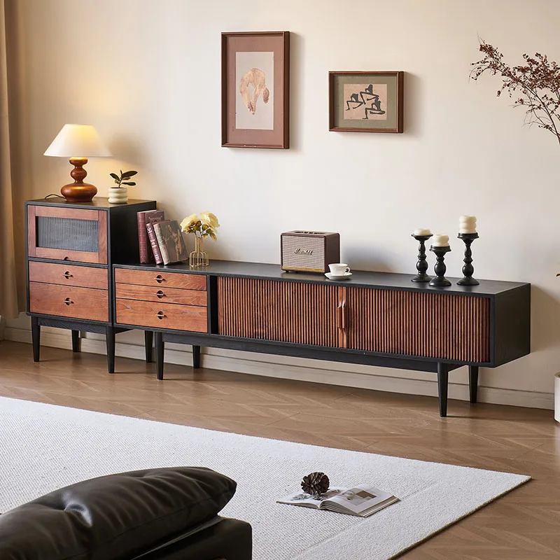 Retro Nordic Tv Stands Living Room Cabinets Luxury Minimalist Designer Tv Table Storage Aesthetic Archivadores Home Furniture