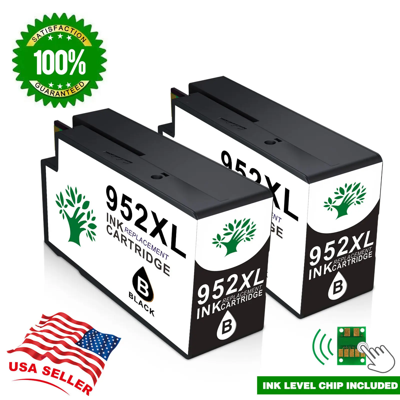 

2x952XL Black Ink Cartridge for HP Officejet PRO 7720 7440 7730 8218 8702 8710