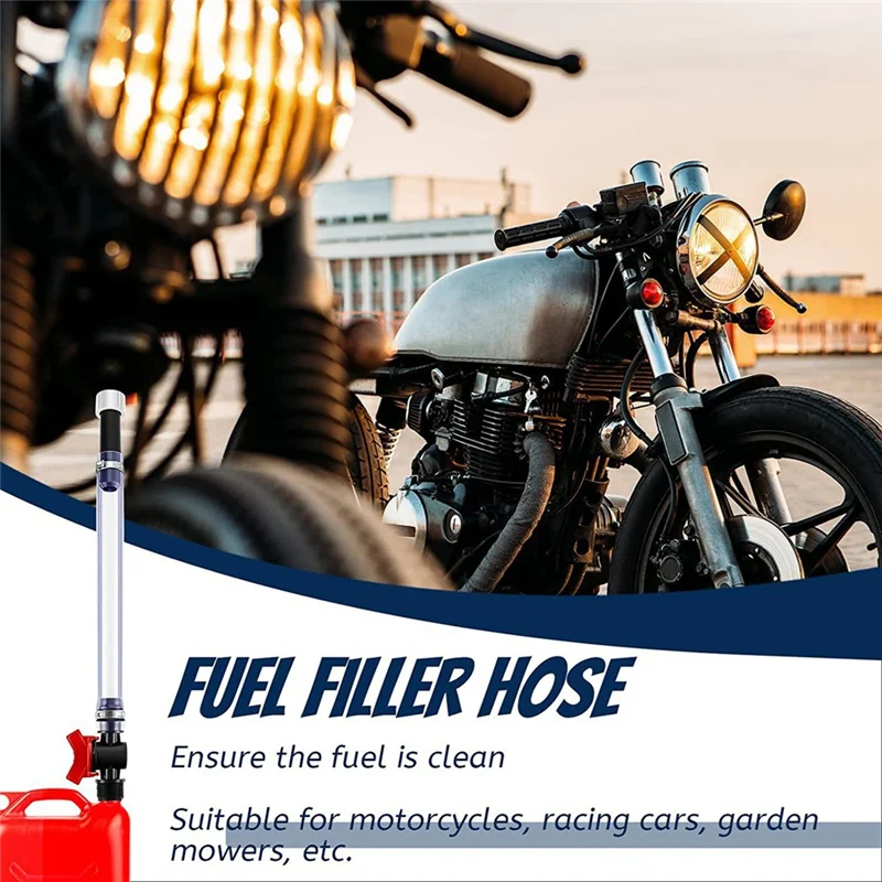 YWDZ-3PCS Racing Fuel Hose With Ball Valve Shut Off,Racing Fuel Jug Hose With Hose Bender Kit.For Scribner Fuel/Jegs/LC2 Jugs