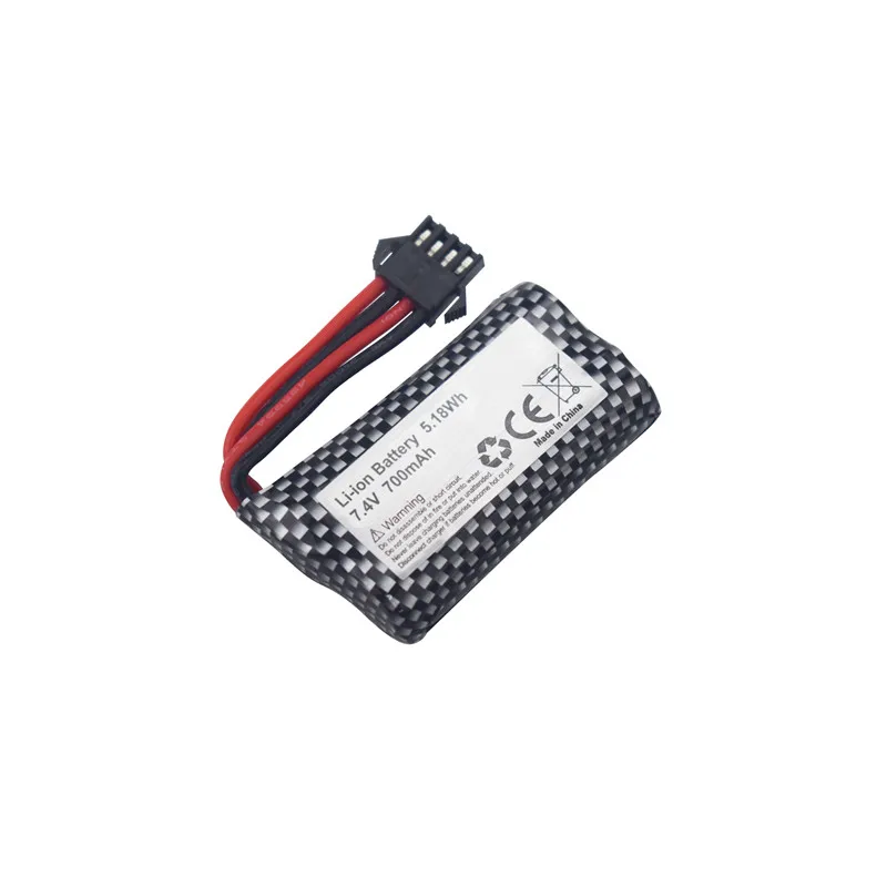 7.4V 700mAh LiPo Battery With USB Charging Cable For HJ812 HJ811 RC Ship,High-Speed Electric Fast Boat Battery With SM-4P Plug