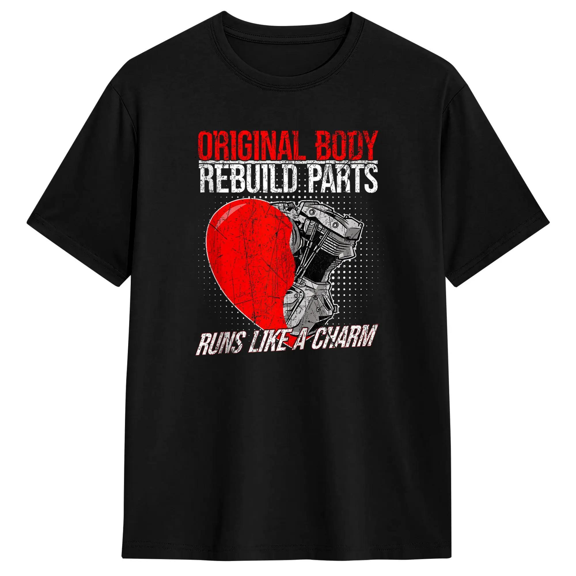 Original Body Rebuild Parts Open Heart Surgery Survivor T-Shirt Summer  T-Shirts Cotton O Neck 6XL Top Tees Short-Sleeve Tshirt