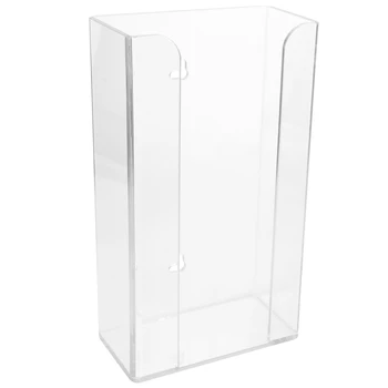 ล้างถุงมือทิ้งกล่องเก็บถุงมืออะคริลิคติดผนังถุงมือLatex DispenserสําหรับHome Kitchen Supply