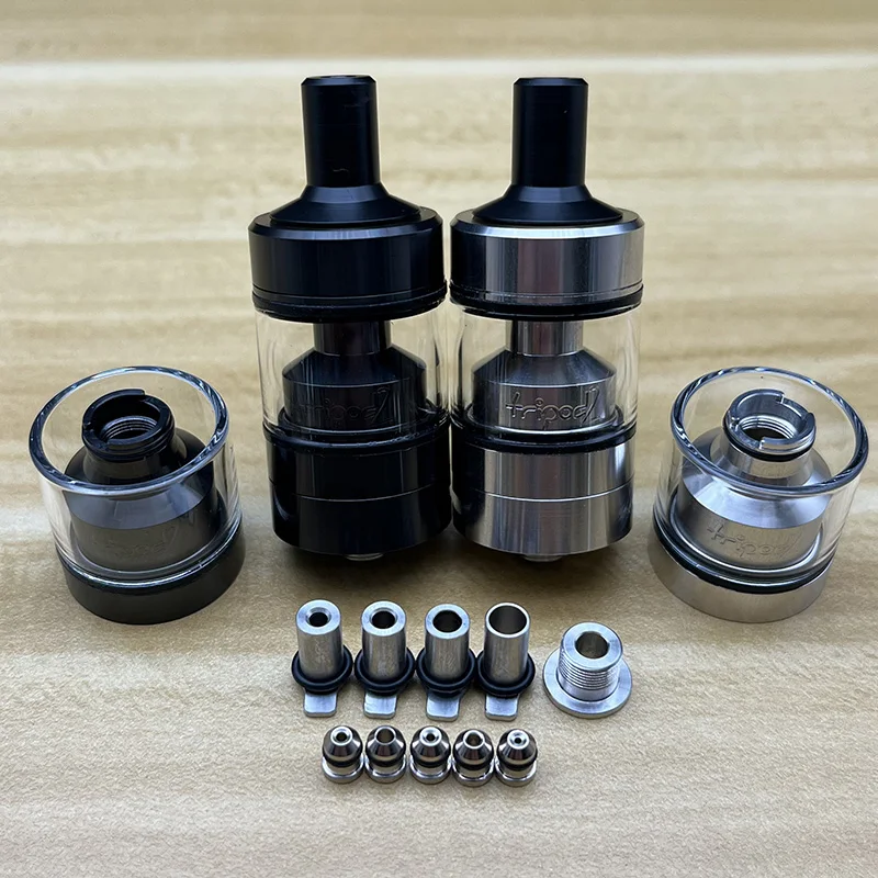 

Штатив 2 RTA Распылитель 316ss с одной катушкой Восстанавливаемый резервуар MTL/DL 2,0 мл 22 мм Воздушные штифты 0,8/1,0/1,2/1,5/1,8/2/2,5/3/3,5/4 мм