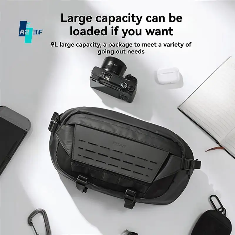 

A23F-Ulanzi AB02 TAI Outdoor Sling Bag Body Cross Bag Chest Bag Travel Bag For Smartphone Mirrorless Camera Fill Light