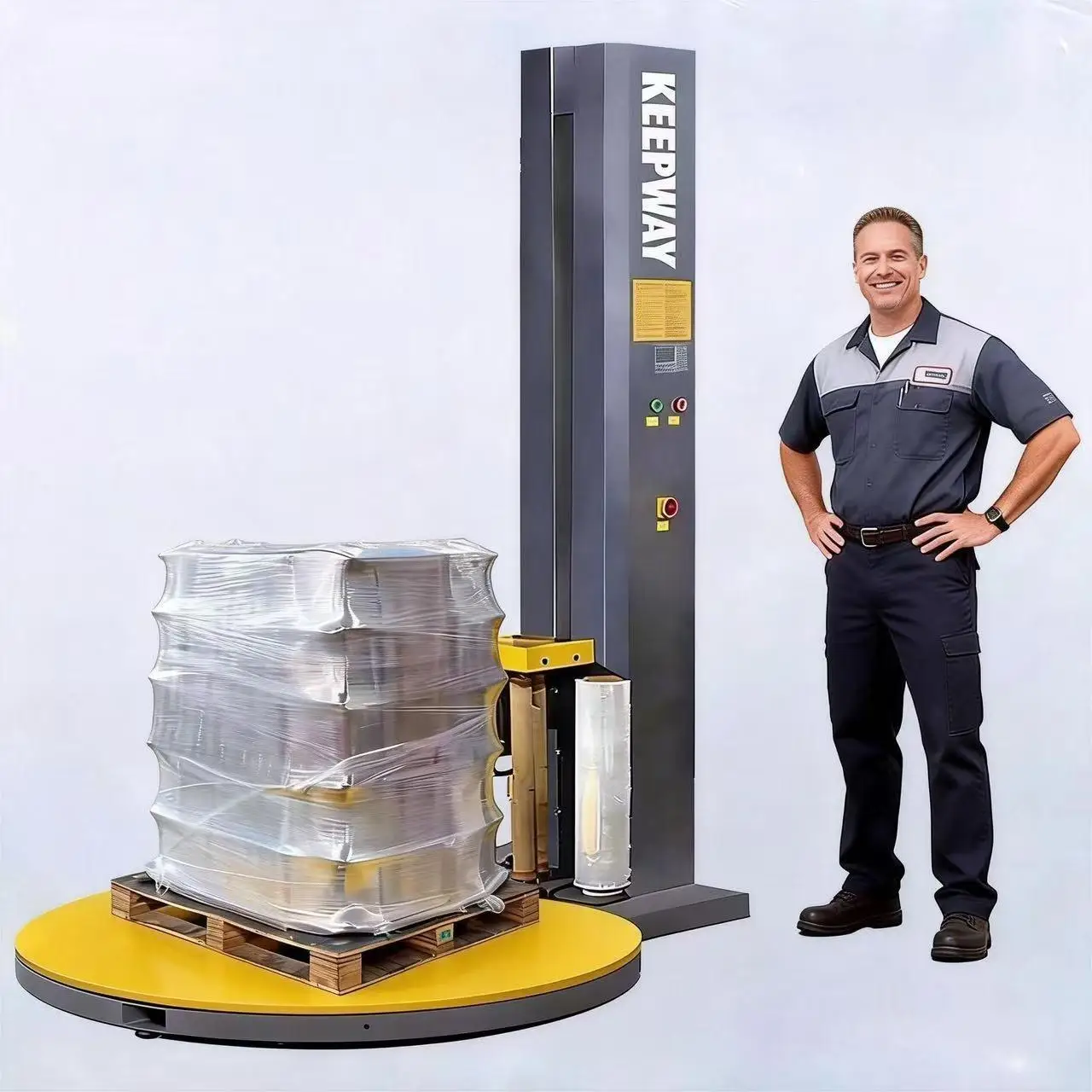 Automatic Carton Box Packaging Pallet Pe Stretch Wrapping Film Shrink Wrap Machine Custom & Bulk Order
