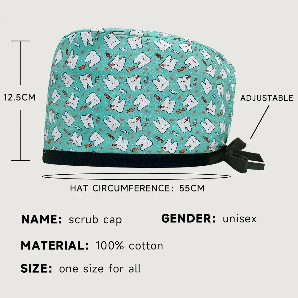 سعر الجملة للقبعات الجراحية للذكور ، أطباء الحيوانات الأليفة ، طبيب أسنان ، طبيب تخدير للطلاب ، قبعات سريرية #5