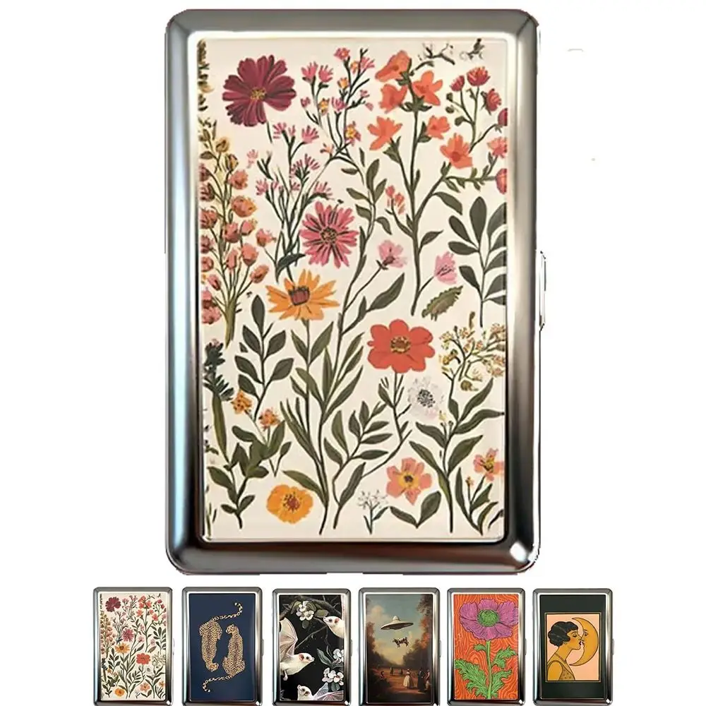 Vintage-Style Vintage Card Case Metal Material Easy Snap Metal Case Versatile Design Multi-function Card Holder Business Cards