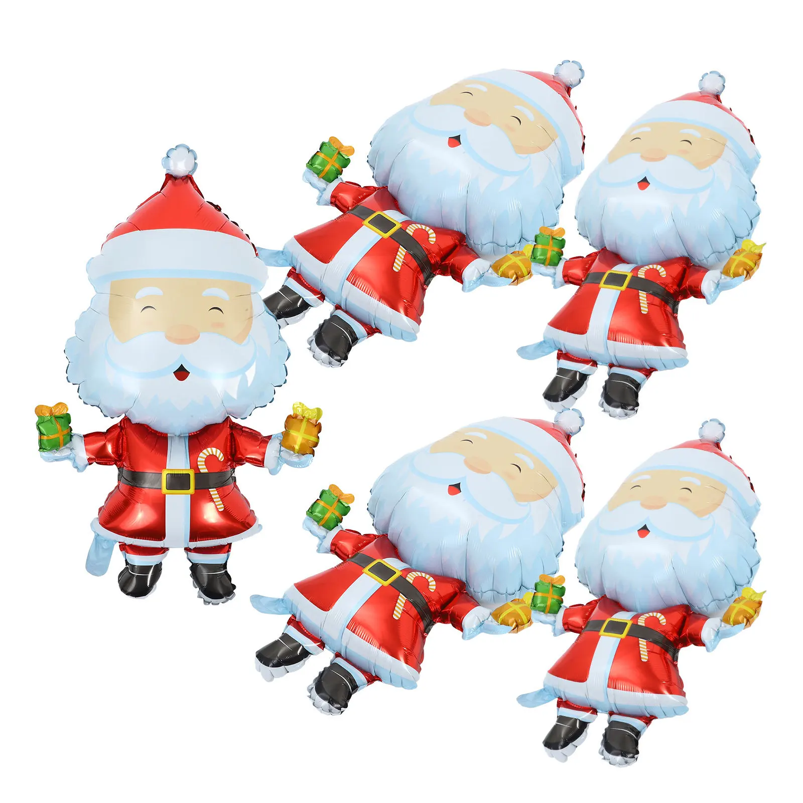 

5pcs Christmas Balloons Xmas Foil Inflatable Party Decoration Creative Cartoon Balloon Holiday Adults Novelty