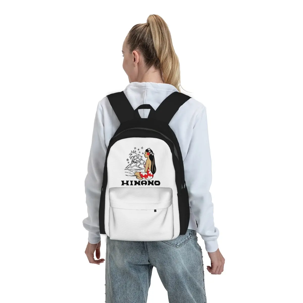 

Hinano Tahiti Backpack Boys Girls BookBag Children School Bag Laptop Shoulder Bags for Men Women