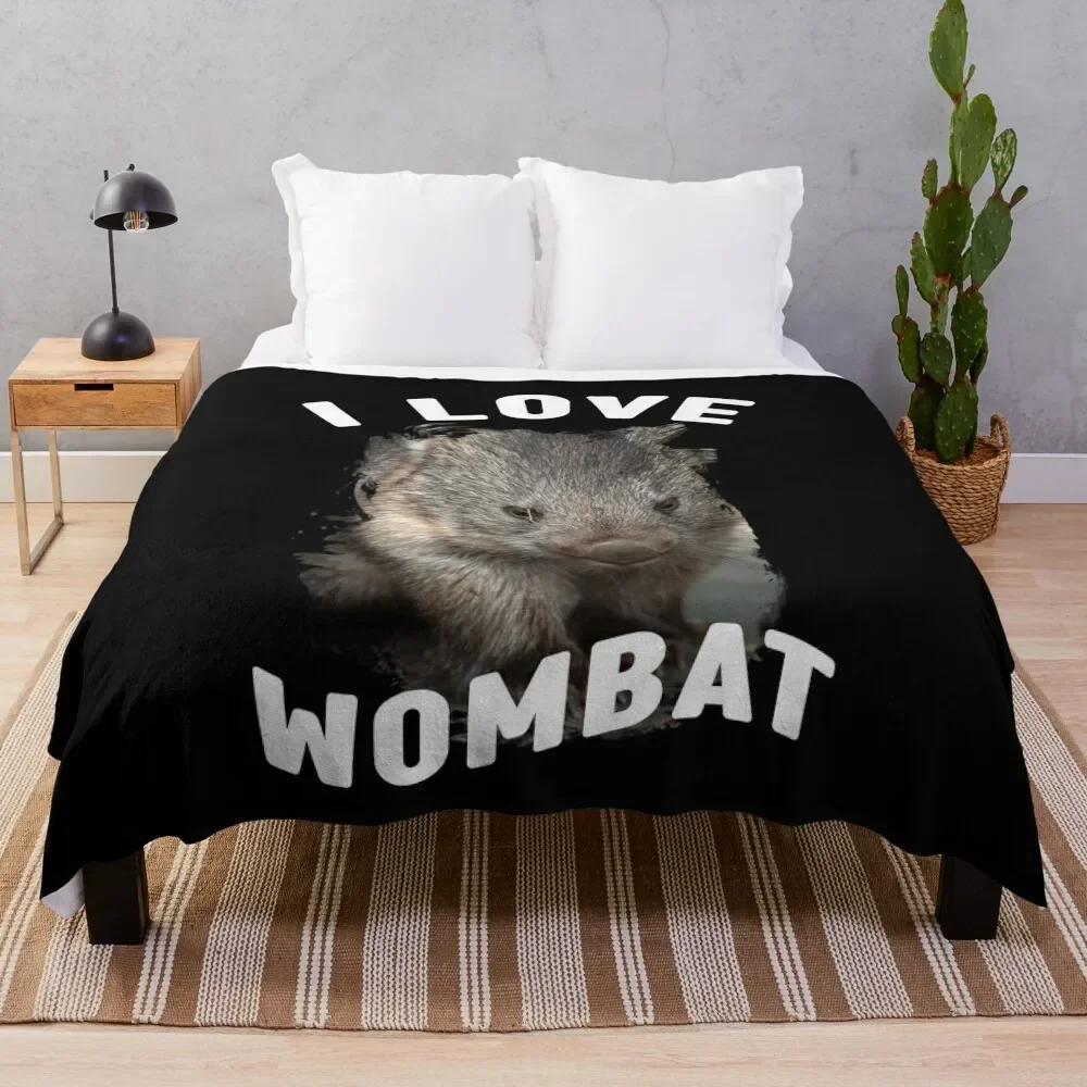 

Australian Wombat Cute Wombat Baby Wombat Throw Blanket Multi-Purpose Warm Picnic Bed Fashionable Blankets