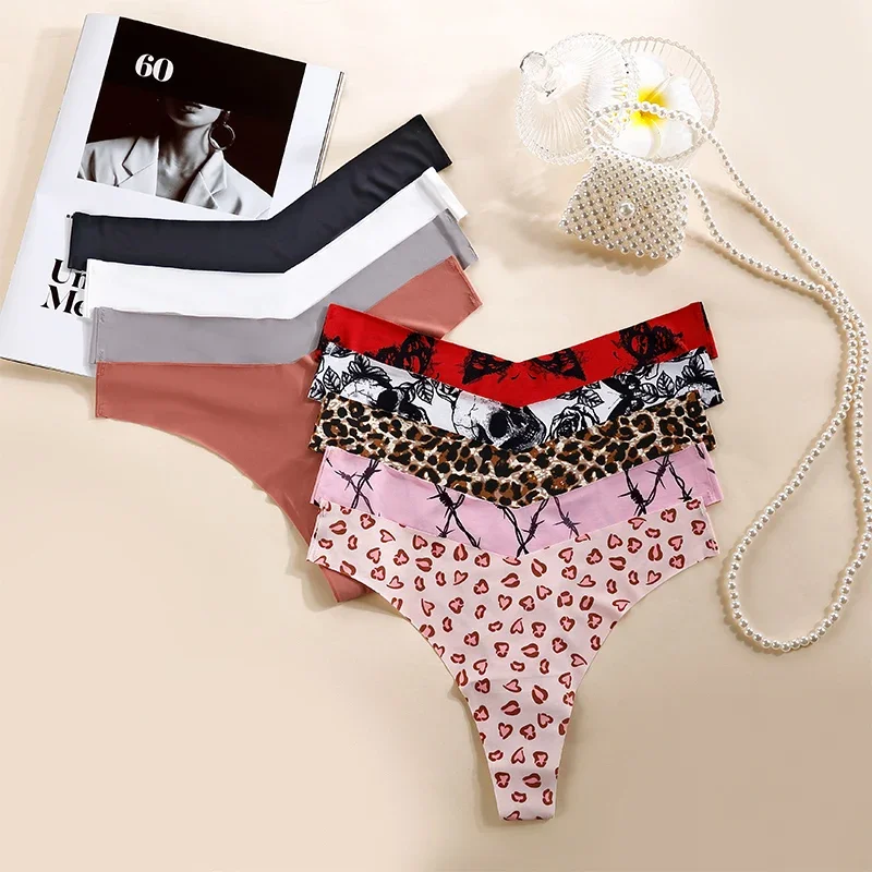 4PCS Women's Cotton Briefs Sexy Female Underpants Elasticity Comfortable Underwear Panties Lingerie S-XL Solid Color Intimate