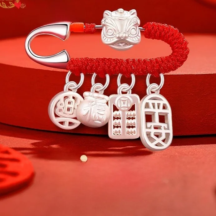 s9999-silver-pin-baby-sle-monthly-anniversary-gift-box-children's-faion-jewelry-accories-devaluation-four-treasures
