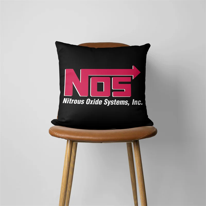 NOS Nitrous Oxide Systems Pillow Case Home Decorative Gift Sofa Car Cushions 45x45cm Square Pillowcase Chair Pillow Cove 468