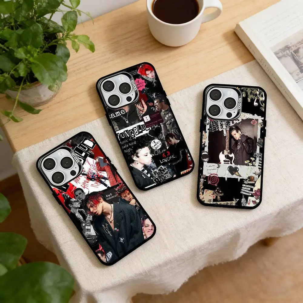 

Yungblud Music Singer Phone Case For iPhone 17,16,15,14,13,12,11 Plus,Pro Max,XS,Colored Silver Plated Inside Cover