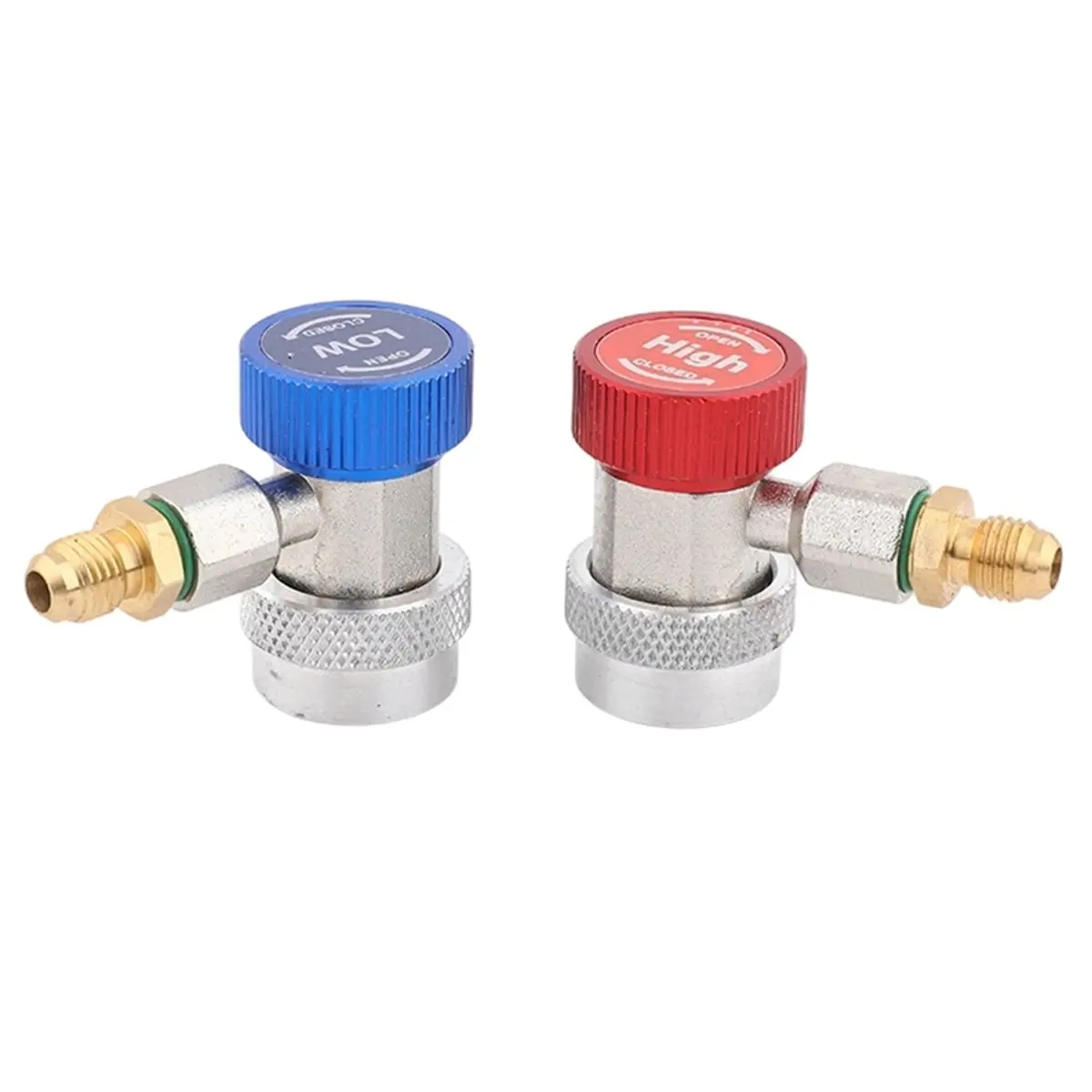 R134A AC Quick Coupler Adapter for Car Air Conditioning Refrigerant Connector Metal