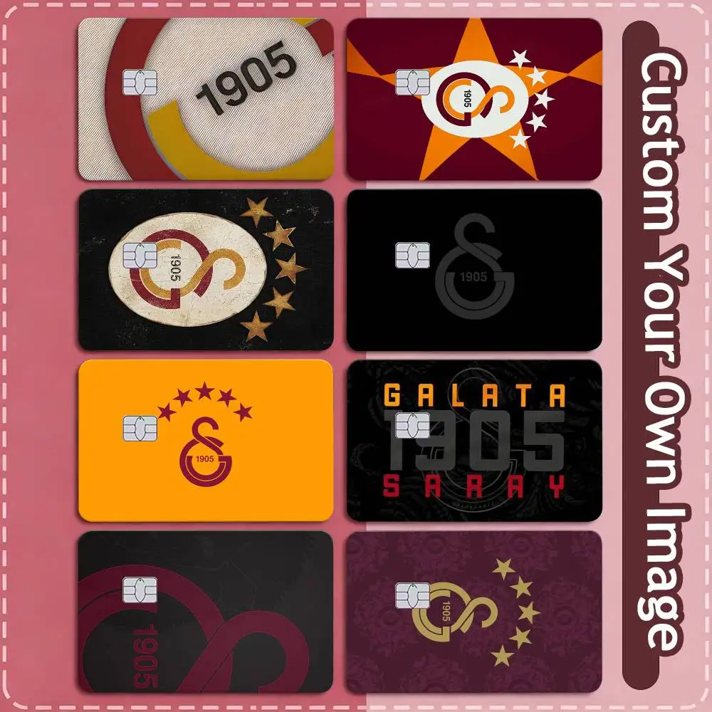 Galatasaray SK 1905  Credit Card HD Stickers Game Card Decal Small Chip Waterproof Sticker Gift